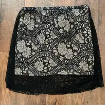 Charlotte Russe  black lace skirt size XL