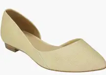 Marc Fisher LTD Women's Sunny Ballet Flat, Slip On, Chic Light Natural, 8 NWT