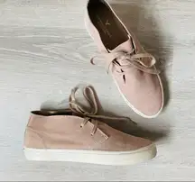 American Eagle Suede Sneakers Blush Pink Sz 9