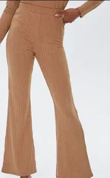 Ribbed Knit Flare Pants