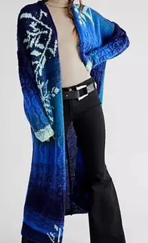 Free People Flurry Cardigan Maxi Sweater M/L