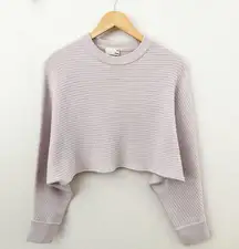 WILFRED FREE x ARITZIA | Lolan Sweater Cropped 100%
Merino Wool Lavender | Small