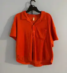 La hearts by pacsun 2 piece terry cloth material lounge set skirt and top size M