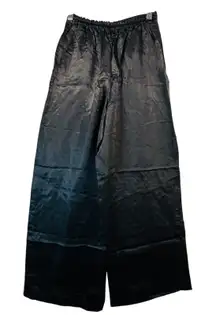 Athleta Calm Cool‎ Wide Leg Pants XXS Black Lounge Relaxed Fit Flowy Comfy Cupro