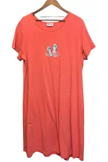 Blair Women Midi Loungewear XL Coral‎ Embroidered Summer Beachy Coastal Casual