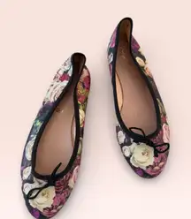 PRETTY BALLERINAS Floral Bow Ballet Flats Size 41 / US 11
