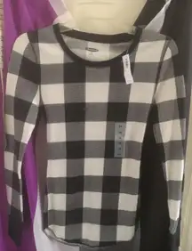 NWT  Checkered Thermal Shirt XS