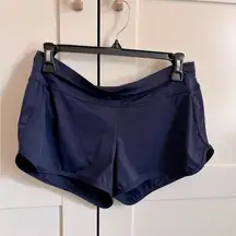 Athleta women's navy swim shorts size small