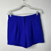 J. Crew Cobalt Blue Pleated Shorts Women's 0