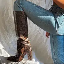 ZARA NEW  snakeskin boots BLOGGERS FAVORITE!!!!