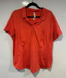 Women's Lululemon Solar Orange Polo Shirt