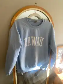 Glos Hawaii Crewneck Light Blue Baby Blue