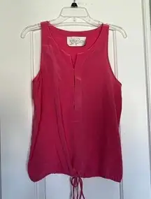 Rory Beca 100% Silk Tank‎ Hot Pink Size Small