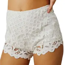Free People Adella Shorts White