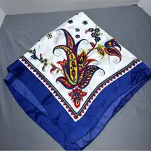 Vibrant Paisley Silk Scarf