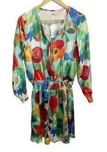 X&Z Women’s Dress Long Sleeve Casual Multicolor Flower  Dress S/Small. NEW