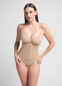 Skims Size 4X Shapewear Corset Waist Trainer Slimming Support Clay Nude Tan