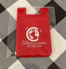New Cheerleading Worlds Phone Card Holder Red