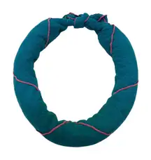 Vintage 80s Teal & Pink Sweatband Headband