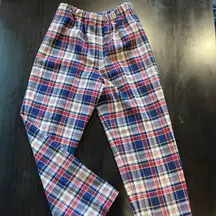 Vintage handmade plaid ladies dress pants medium fit super nice not worn