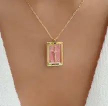 Boutique Pink Justice Necklace Cross