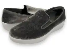 FitFlop Superskate Velvet Slip on Sneaker Shoes‎ Women's 6.5