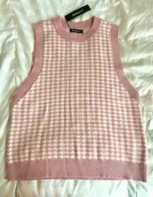 NWT  Pink Sweater Vest