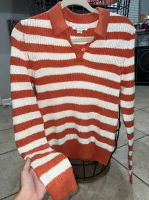 Long Sleeve Collared Sweater