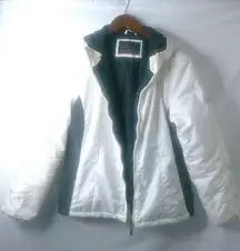 ZeroXposur L Hoodie Embroidered White Ski Jacket