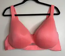 Cacique Lightly Lined Full Coverage Bra‎ 44D Coral Pink Comfort Stretch