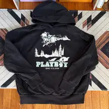 PLAYBOY Black Ski Club Hoodie