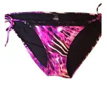 Smart and Sexy tie dye pink purple white black bikini bottoms