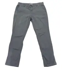 ORVIS Chino Pant Womens Sz 10 Grey Straight Leg Classic Heritage Campcore