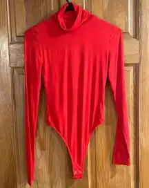 COPY - Bar lll women’s red turtle neck bodysuit size small .