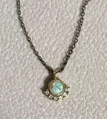 Local Eclectic Gold Opal Necklace