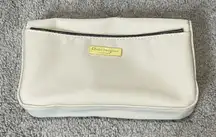 Salvatore Ferragamo Saudia Ivory Travel Cosmetic Bag‎