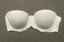 White Strapless Bra