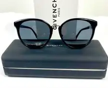 Givenchy 55mm Special Fit Gradient Sunglasses Black Gray NWT