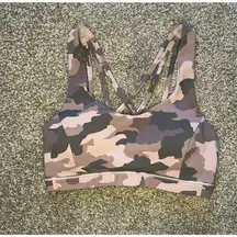 Lululemon Pink Camo Sports Bra - Size 4