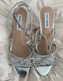 Steve Madden Metallic Silver Women's Heel