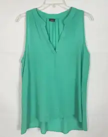 Adrienne Sleeveless Career Wear Green Top Size M