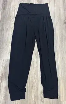 HATCH The Over Under Easy Pant Black Maternity Jogger Style Size Large