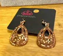 Beautiful gold pair of pierced earrings. Very sparkly. New tags.​​