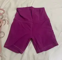 Lululemon Purple Align Biker Shorts 6"