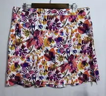 RipSkirt Hook & Loop Hawaiian Floral Bloom Wrap Around Skirt Women's XL Beachy
