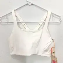 FP Movement x HATCH Crisp White Free People Sports Bra Maternity Size XS NWT