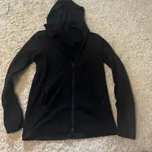 black zip up jacket size 10