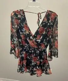 Band of Gypsies Floral Romper