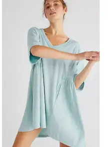 Free People Beach Women's Stone Harbor Mini Dress Juniper Berry Size XS