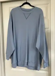 Aerie The Sweat Waffle Crew Neck Sweatshirt